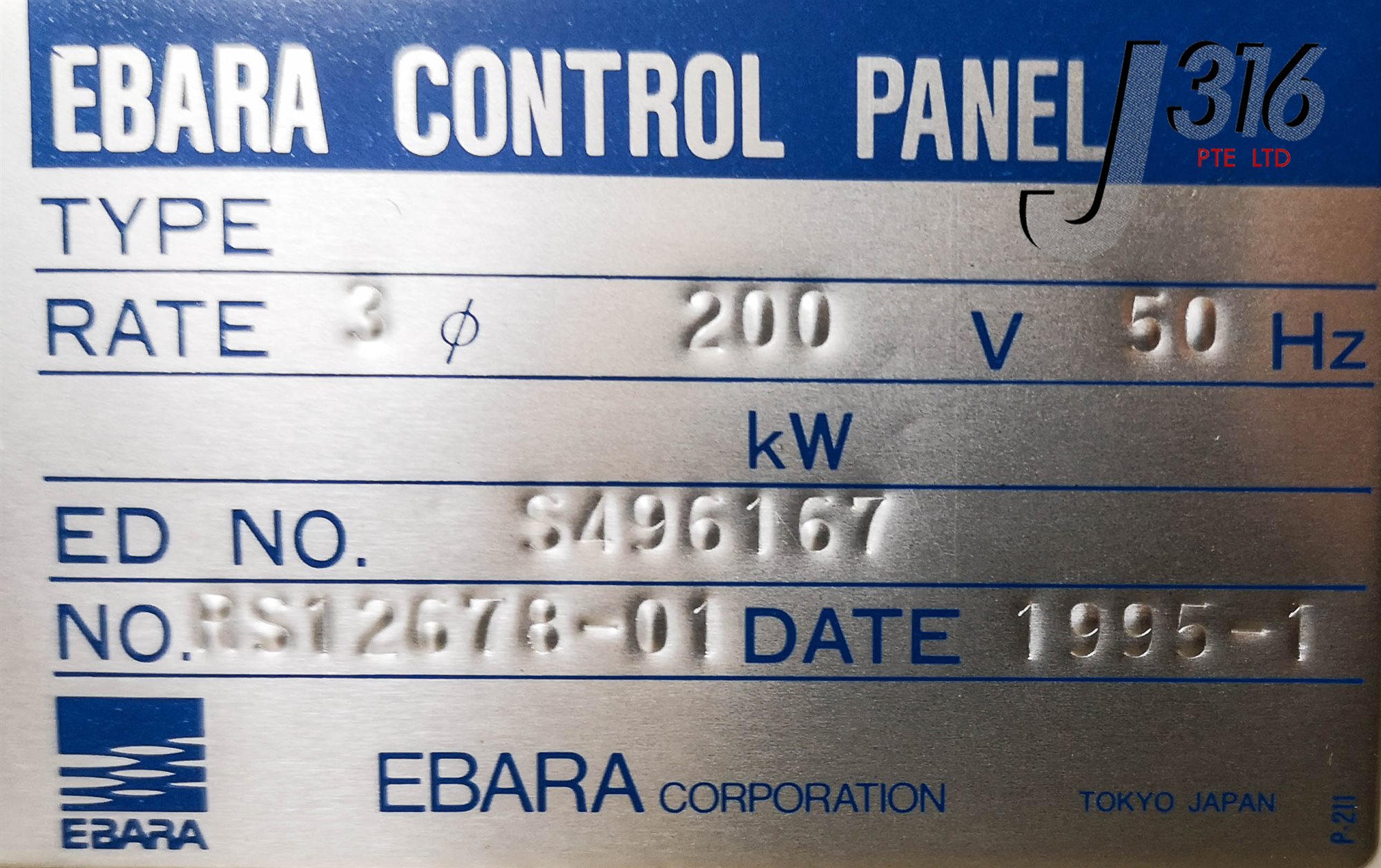 売却済み 15063 EBARA TCP 9600 I/F CONTROL PANEL VIF-AA3LRX | eBay